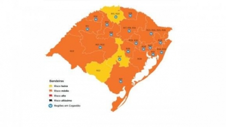 São Lourenço e região ficaram classificados em bandeira laranja no mapa definitivo do distanciamento controlado