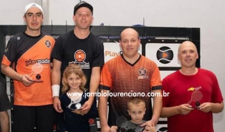 PADEL: Duplas de São Lourenço foram destaques no torneio do Play Padel
