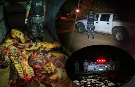 Brigada Militar realizou Operação Avante Combate ao Abigeato em SLS e região, apreendendo 250 quilos de carne bovina