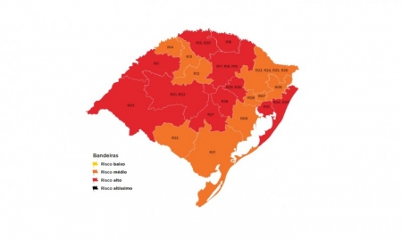 São Lourenço e região continuam em bandeira laranja no mapa preliminar do Governo do Estado