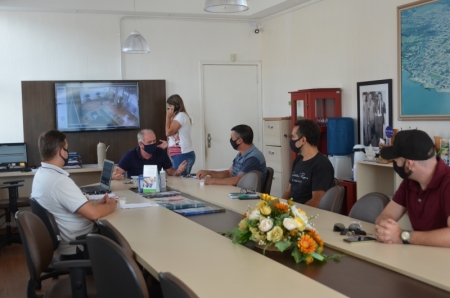 COLETA DO LIXO: Prefeito Rudinei recebe mesa diretora da Câmara de Vereadores