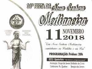 36ª Festa de N. Sra. Medianeira acontece dia 11