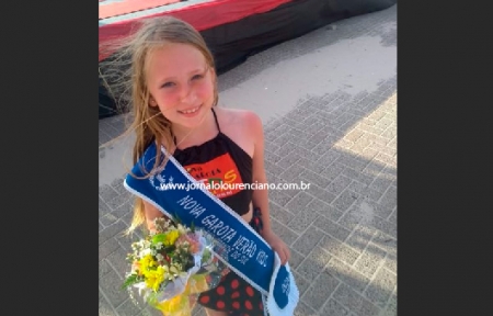 Luana Fischer foi eleita a Garota Verão Kids 2020, em Atlântida Sul