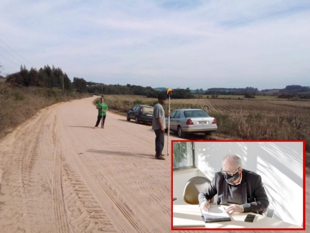 Prefeito Rudinei viaja a Porto Alegre nesta terça feira para entregar projeto de asfaltamento da estrada da Reserva
