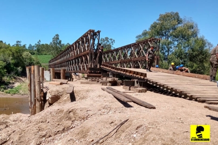 Ponte Colônia Palma (divisa do município de São Lourenço do Sul e Canguçu) foi liberada na manhã desta quinta-feira (24)