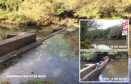 Com a chuva desta semana o nível de água na barragem está normalizando