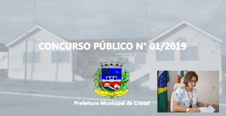 Prefeitura de Cristal realizará concurso público