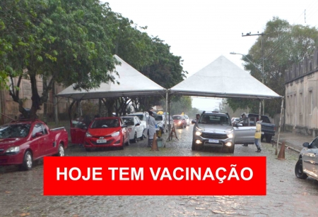 Nesta quarta-feira, dia 18, acontece a vacinação para quem fez 1ª dose em 26 de maio