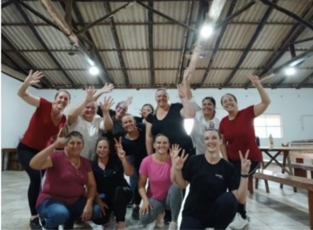 Emater /RS ASCAR esteve com o grupo de Mulheres na Localidade de Gusmão