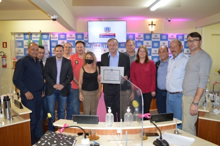 Ellemar Wojahn recebe o título de Cidadão Sul-Lourenciano