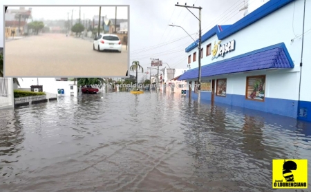 Forte chuva desta sexta-feira deixou algumas ruas de SLS alagadas