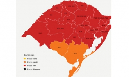Zona Sul retornou nesta sexta-feira (17) à Bandeira Laranja - Região tem 1764 casos confirmados e 1197 recuperados