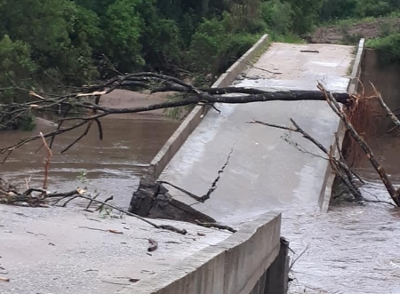 Secretário de Obras falou sobre a queda da ponte na divisa com Canguçu