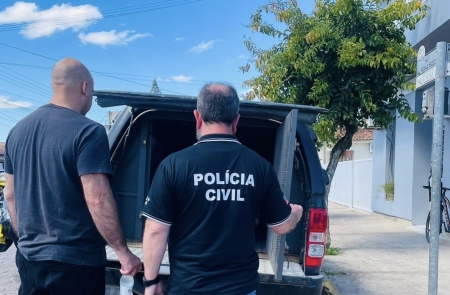 Polícia Civil prendeu homem de 41 anos na Lomba por descumprimento de Medida Protetiva contra a ex companheira