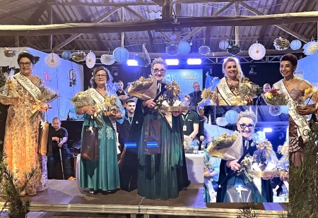Confira a nova corte do Miss Zona Sul Terceira idade que aconteceu neste sábado no CTG Sepé Tiaraju