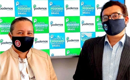 Adelar Rozin e Patrícia Costa são os pré-candidatos ao executivo pelo "Podemos"