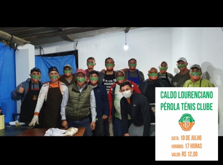 Neste sábado tem Caldo Lourenciano no Pérola Tênis Clube