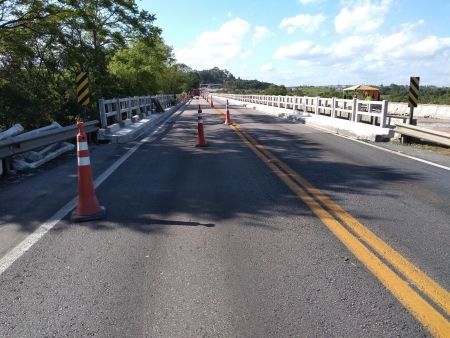 Manutenção de ponte na BR 116 terá interdição de pista em Cristal nesta sexta-feira (20)