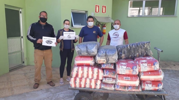 Simussul realizou a entrega da doação da Blue Ville à Santa Casa de SLS