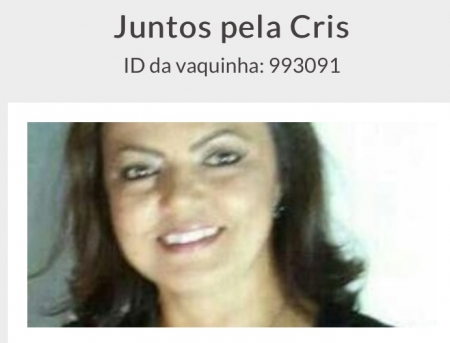 Campanha “juntos pela Cris” solicita ajuda para tratamento contra o câncer