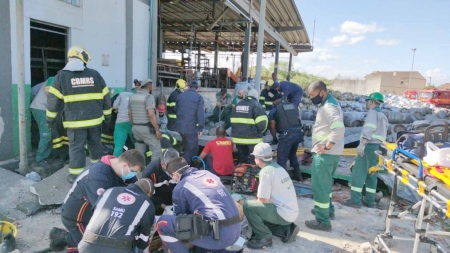 Explosão em distribuidora de gás causou a morte de uma pessoa em Pelotas