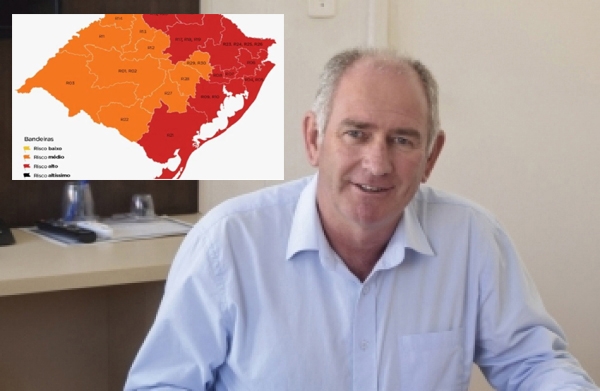 Prefeito Rudinei confirmou que irá acatar bandeira vermelha para São Lourenço