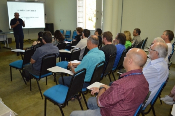 Audiência pública apresenta o orçamento 2020