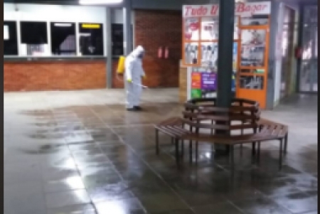 Rodoviária de São Lourenço passa por mais uma sanitização