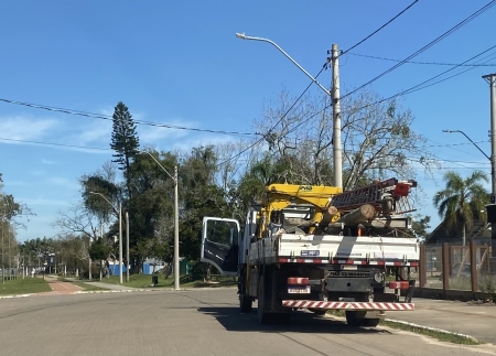 Parte da cidade ficou sem energia elétrica neste sábado