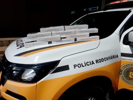 Polícia Rodoviária Estadual realiza prisão por contrabando de cigarros