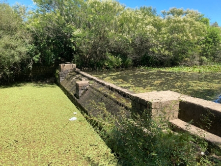 Nível da barragem de captação de água do arroio São Lourenço está muito baixo