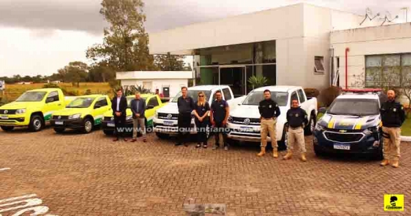 Ecosul faz entrega de viaturas à ANTT e PRF