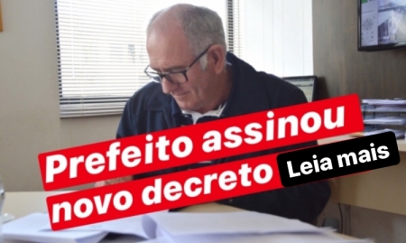 Prefeito assinou decreto autorizando abrir comércio a tarde neste sábado