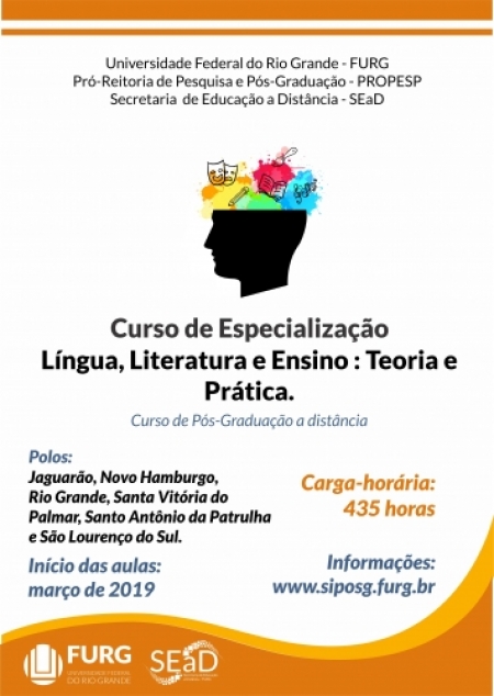 Inscrições abertas para especialização em Língua, Literatura e Ensino