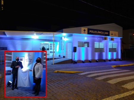 Policlínica 24h foi inaugurada na noite deste sábado e já inicia atividades a partir das 00h deste domingo (1)