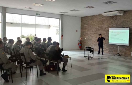 Corpo de Bombeiro palestra em reunião dos Oficiais do CRPOSUL em SLS