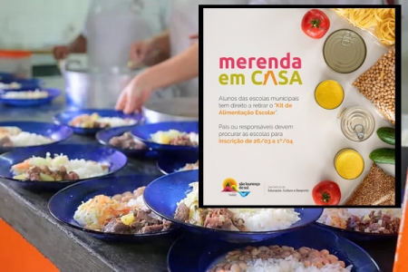 Secretaria Municipal de Educação, Cultura e Desporto inicia a distribuição dos kits de alimentação da Merenda em Casa