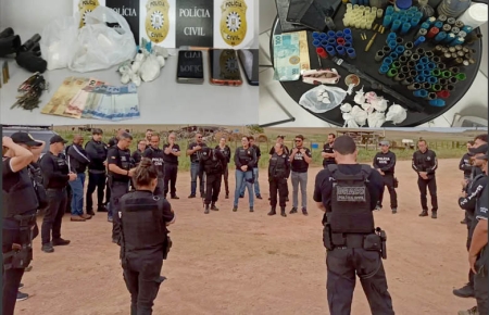 Operação Terminal apreendeu drogas, armas e prendeu indivíduos por tráfico de entorpecentes