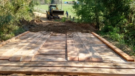 Ponte é recuperada na localidade de Socorro