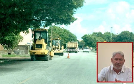 Prefeito fala sobre asfaltamento da Av. Marechal Floriano, Júlio de Castilhos e orla da praia