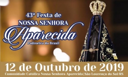 43ª Festa de Nossa Senhora Aparecida - Participe da Missa Festiva e Procissão Motorizada 