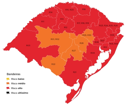 São Lourenço e Região seguem na Bandeira Vermelha  na 15ª rodada do Distanciamento Controlado do Governo do Estado