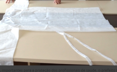 Sonnenschein contribui na confecção de aventais para o combate ao coronavírus