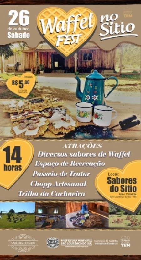 1ª Waffel Fest ocorrerá em São Lourenço do Sul 