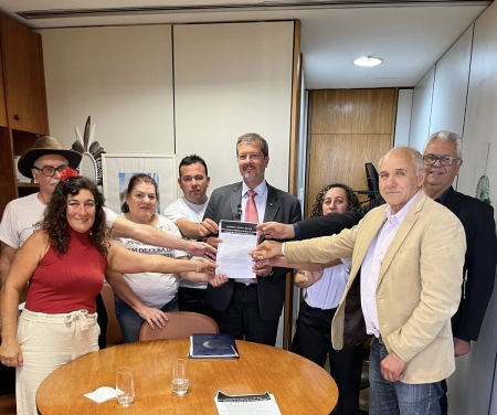 Presidente da Z8 e comitiva estiveram em Brasília buscando apoio no julgamento da Lei da Pesca no RS