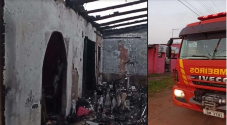 Corpo de Bombeiro de São Lourenço apagou incêndio no bairro Navegantes