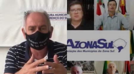 Prefeitos da Zona Sul decidiram em reunião na manhã deste sábado, encaminhar recurso para manter a região em bandeira vermelha