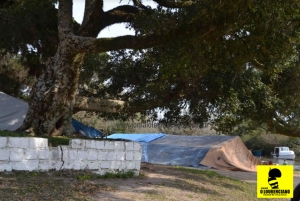Acampamento beduíno à beira do Arroio Carahá