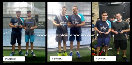 Torneio do Arena Padel definiu campeões