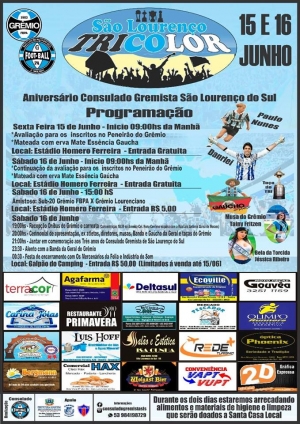 Consulado Gremista realiza festa nesta final de semana